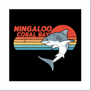 Ningaloo Coral Great White Shark Posters and Art